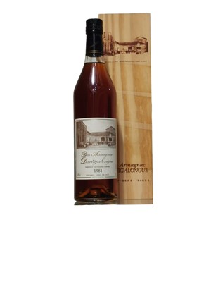 Lot 195 - Dartigalongue, Bas Armagnac, 1981, bottled 2012, one bottle in wooden presentation case