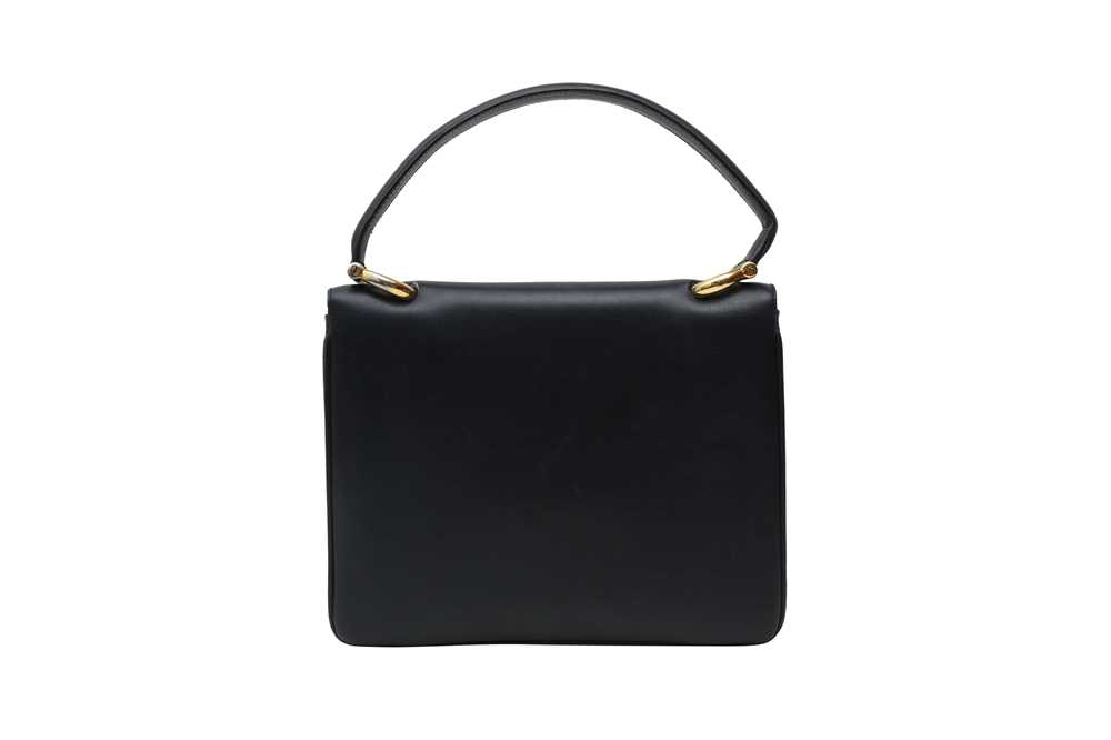 Lot 341 Celine Navy Carriage Box Top Handle Bag