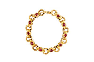 Lot 27 - Deakin & Frances | A ruby bracelet and earring suite