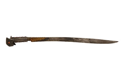 Lot 326 - A YATAGAN SWORD