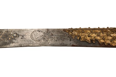 Lot 326 - A YATAGAN SWORD