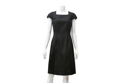 Lot 509 - Yves Saint Laurent Black Wool Panel Dress - Size 40
