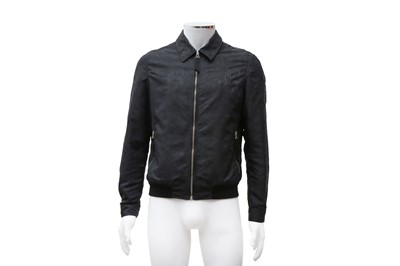 Lot 837 - Alexander McQueen Men's Black Skull Bomber Jacket