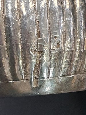 Lot 127 - A MODERN INDIAN SILVER DALLAH COFFEE POT