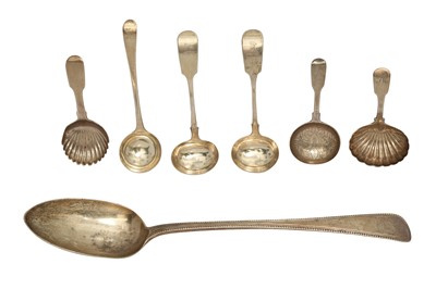 Lot 229 - A VICTORIAN STERLING SILVER BASTING SPOON, LONDON 1872 BY GEORGE ADAMS OF CHAWNER AND CO