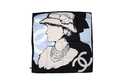 Lot 755 - Chanel Coco Mademoiselle CC Logo Silk Print Scarf