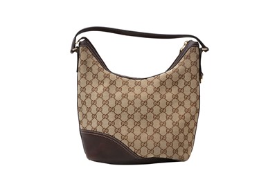 Lot 414 - Gucci Beige GG Logo Monogram Shoulder Bag