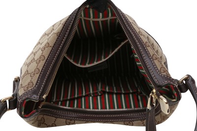 Lot 414 - Gucci Beige GG Logo Monogram Shoulder Bag
