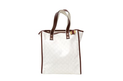 Lot 708 - Gucci Eggshell White Monogram Shopper Tote