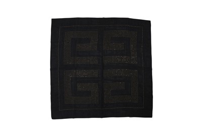 Lot 611 - Givenchy Black Silk Embellished Scarf