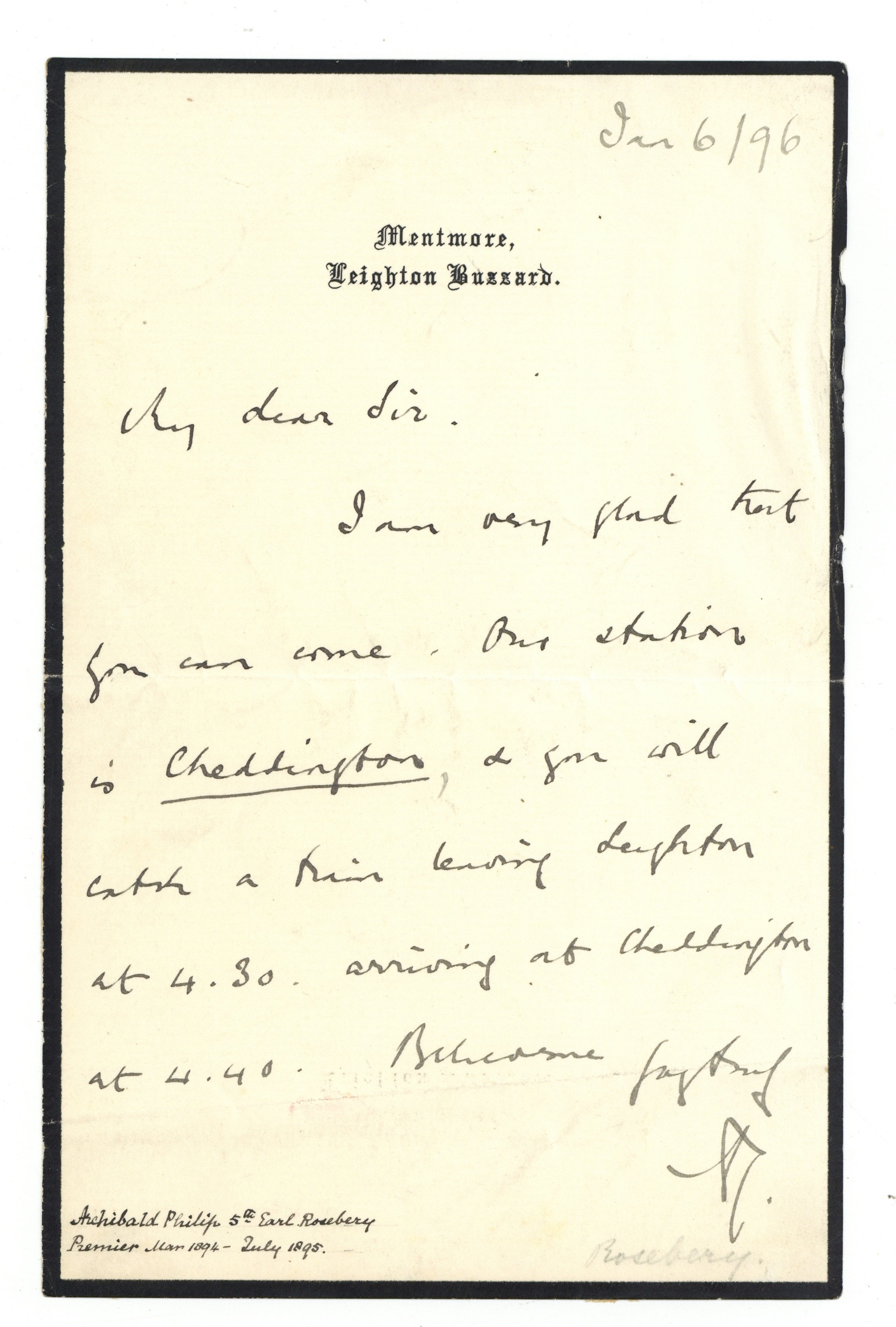 Lot 588 Rosebery (Archibald Philip Primrose, Earl