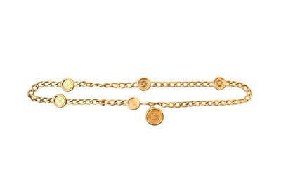 Lot 595 - Chanel CC Logo Medallion Chain Belt