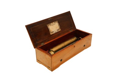 Lot 133 - A SWISS FIGURED WALNUT NICOLE FRERES OF GENEVA MUSIC BOX, 1840S