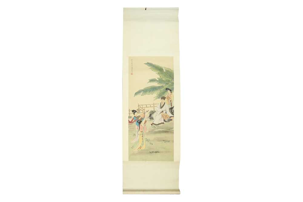 Lot 1401 - THREE CHINESE HANGING SCROLLS