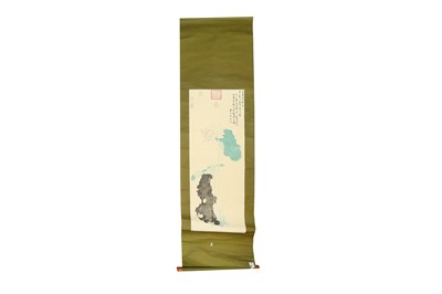 Lot 1401 - THREE CHINESE HANGING SCROLLS