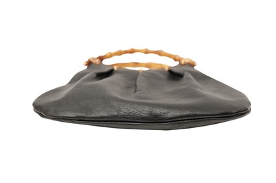 Lot 640 - Gucci Black Bamboo Studded Mini Bag