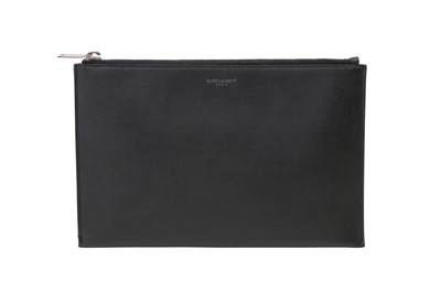 Lot 829 - Saint Laurent Black Small Flat Pouch