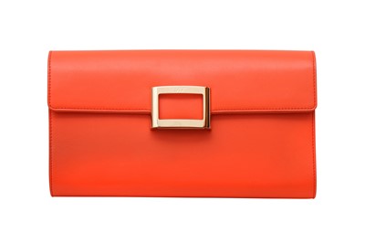 Lot 406 - Roger Vivier Coral Chain Viv Envelope Flap Clutch