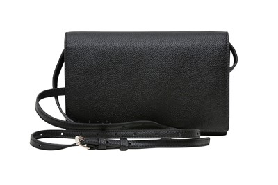 Lot 831 - Balenciaga Black Small Logo Crossbody Bag