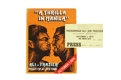 Lot 669 - Thrilla in Manila.- Muhammad Ali vs Joe Frazier