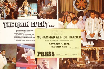 Lot 669 - Thrilla in Manila.- Muhammad Ali vs Joe Frazier