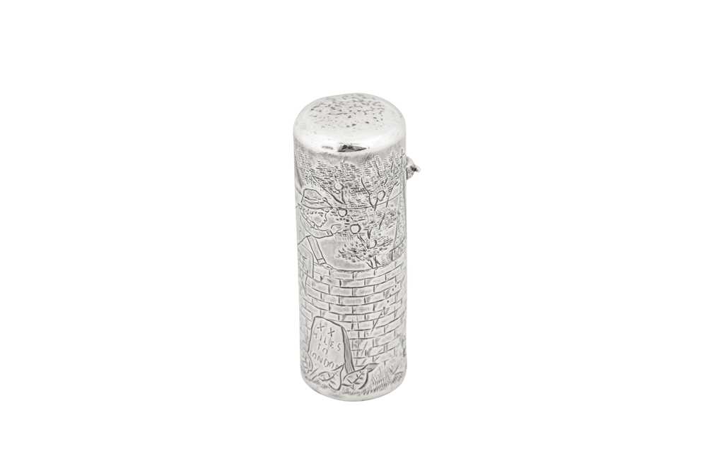 Lot 18 - A Victorian sterling silver scent bottle, London 1883 by Sampson Mordan