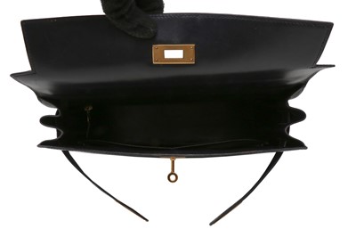 Lot 678 - Hermes Black Box Kelly Sellier 32