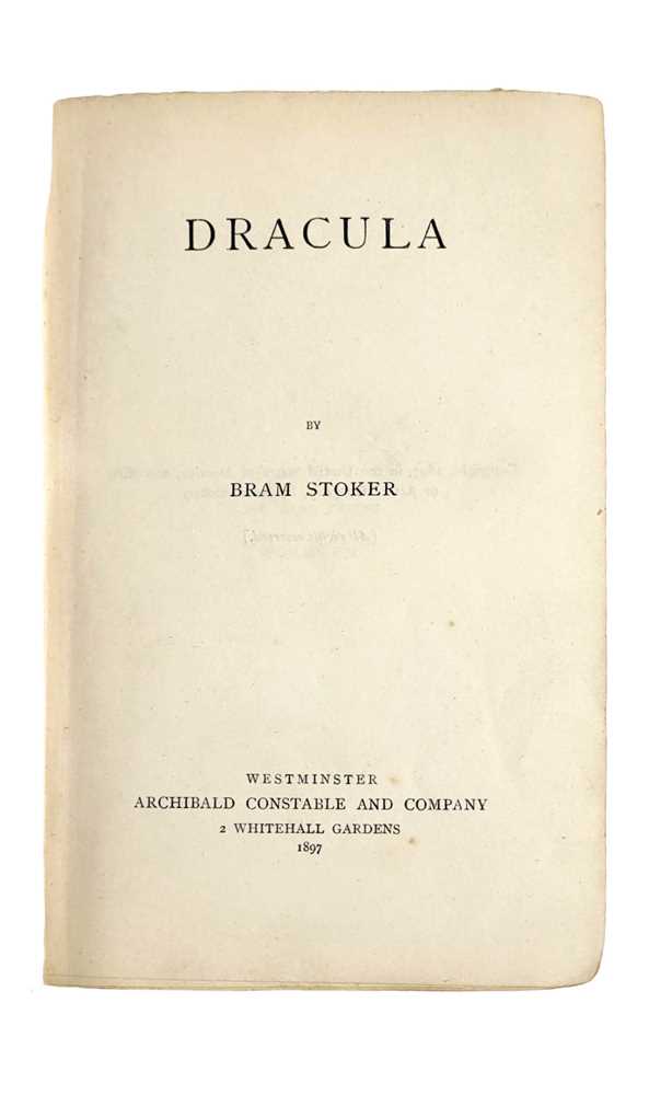 Lot 213 - Stoker (Bram) Dracula, first ed. first issue. 1897