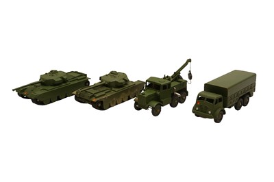 Lot 791 - DINKY TOYS AND DINKY SUPERTOYS: A GROUP OF BOXED MILITARY VEHICLES