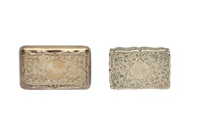 Lot 33 - A VICTORIAN STERLING SILVER SNUFF BOX, BIRMINGHAM 1891 BY NATHAN AND HAYES