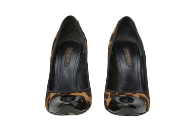Lot 643 - Louis Vuitton Stephen Sprouse Leopard Wedge Pump
