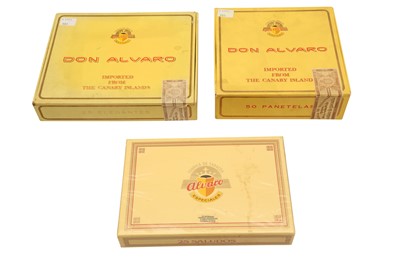 Lot 341 - THREE BOXES OF ALVARO CIGARS