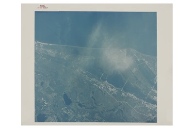 Lot 73 - Four views of Earth from space including a spectacular view of the curvature of Earth