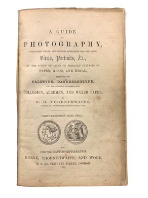 Lot 327 - Thornthwaite (W. H.) A Guide to Photography