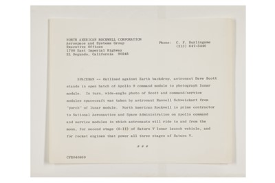 Lot 149 - Apollo 9: Apollo 9: A selection of 6 images