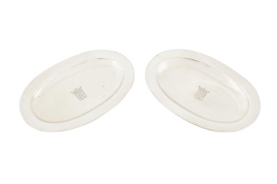 Lot 171 - A PAIR OF GUSTAF V SWEDISH SILVER PIN DISHES, STOCKHOLM 1910 BY KARL ANDERSSON