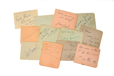 Lot 323 - Autograph Collection.- Actors & Entertainers