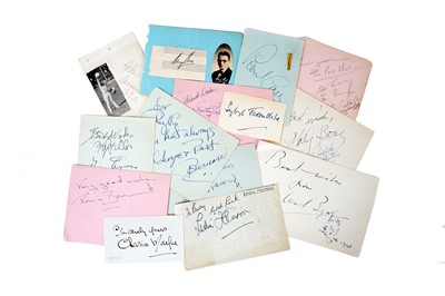 Lot 323 - Autograph Collection.- Actors & Entertainers