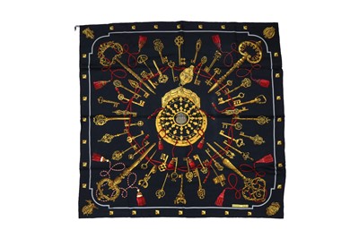 Lot 616 - Hermes 'Les Clefs' Silk Print Scarf