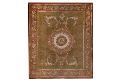 Lot 51 - AN EARLY 19TH CENTURY AUBUSSON CARPET, FRANCE