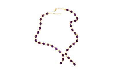 Lot 96 - An amethyst necklace