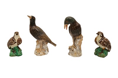 Lot 982 - A PAIR OF TURN-OF-THE-CENTURY ROYAL PORCELAIN FACTORY, BERLIN, STARLING FIGURES