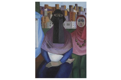 Lot 205 - HALIM HABASHY (EGYPTIAN 1931-2012) Two Ladies