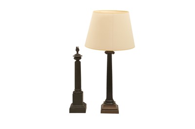 Lot 623 - A BRONZE CLASSICAL STANDARD LAMP, 20TH CENTURY