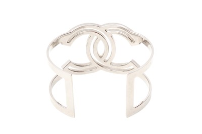 Lot 805 - Chanel Crystal CC Logo Cuff