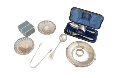 Lot 308 - A MIXED GROUP OF STERLING SILVER