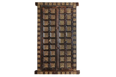 Lot 274 - A LARGE ARCHITECTURAL RECLAIMED INDIAN HARDWOOD DOOR