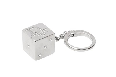 Lot 781 - Dior Crystal Dice Logo Key Ring