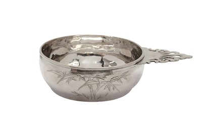 Lot 251 - AN EARLY 20TH CENTURY CHINESE EXPORT SILVER CHRISTENING BOWL, SHANGHAI CIRCA 1920 RETAILED BY TUCK CHANG