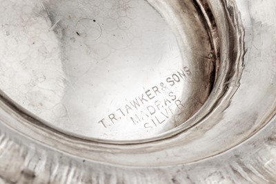 Lot 113 - An early 20th century Anglo – Indian silver punch bowl, Madras circa 1910 by T.R. Tawker and Sons